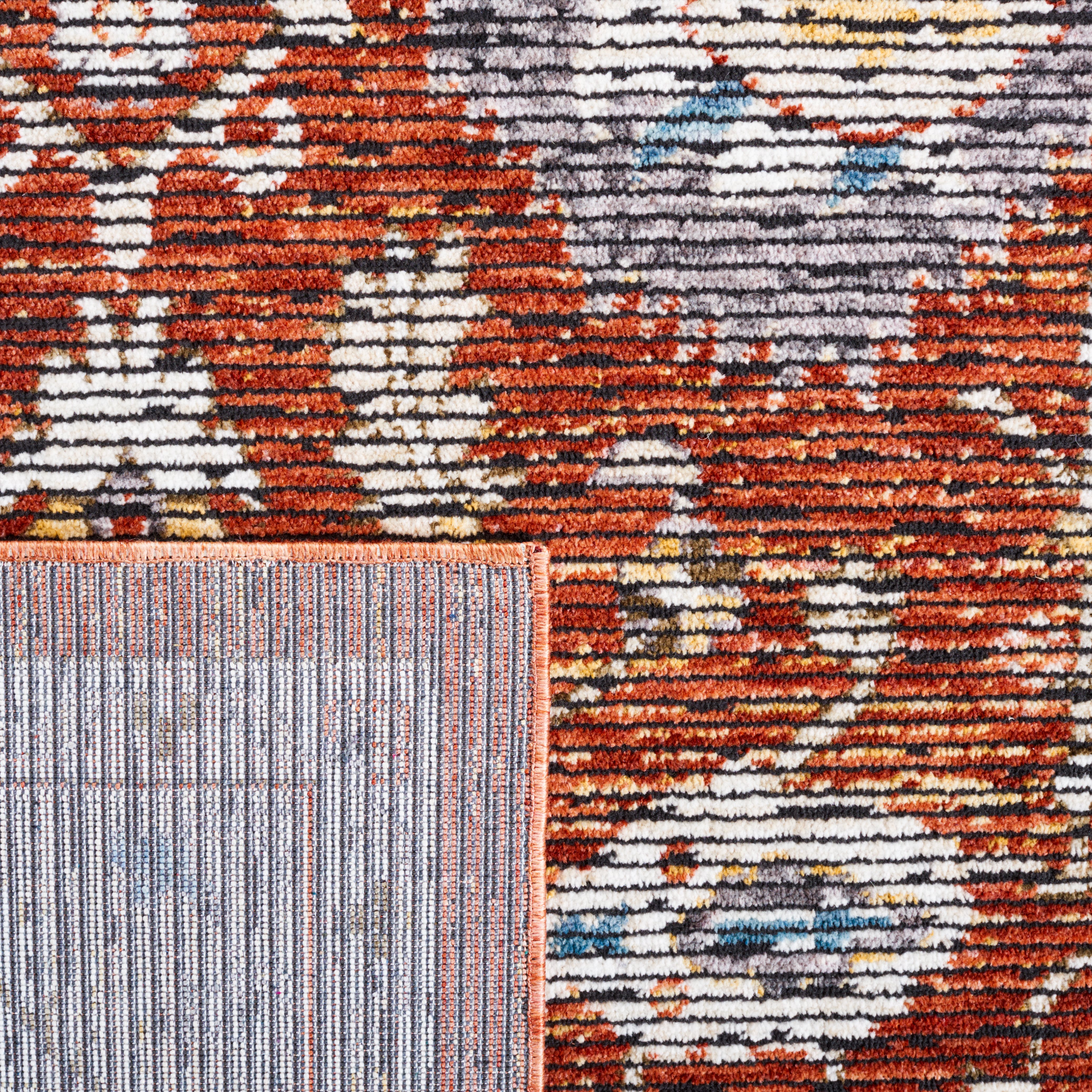 SAFAVIEH Sierra Terence Abstract Area Rug, Ivory/Rust, 7'9" x 10'5"