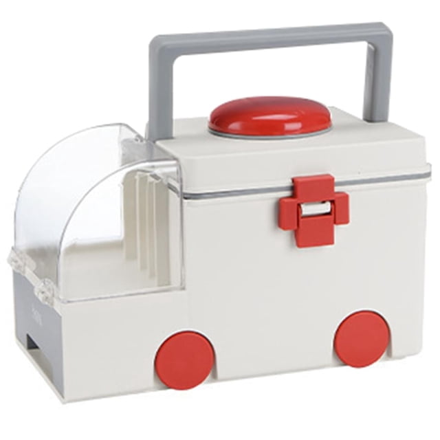 Medicine box 32cm x 21cm x 21cm plastic first aid box storage box medicine box with handle with removable storage compartment medicine box medicine box organizer