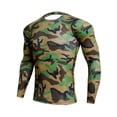 thumbnail image 1 of Greeniant Camisa delgada deportiva de manga larga de estilo informal de diseño Simple para hombre, camisetas estampadas de poliéster con cuello Uniforme atlético Verde SG Greeniant OD028984-16, 1 of 6