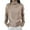 Light Gray, variant on Women's Loose Comfortable Casual Fashion Knit Sweater With Buttons And High Neck
