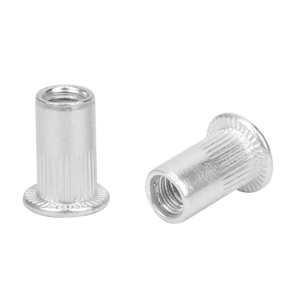 Rivet Nuts Kit, Aluminum Rivet Nuts, Aluminum 100 Pieces no Welding nuts for Electromechanical light industrial products Furniture Switches