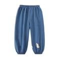 thumbnail image 2 of THJRPQJFD Toddler Kids Fleece Joggers Cute Print Casual Baggy Wide Leg Sweatpants Trendy Elastic High Waist Sweat Pants Girls Boys Athletic Bottom with Pockets, 2 of 4