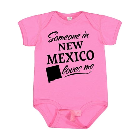 

Inktastic Someone in New Mexico Loves Me Boys or Girls Baby Bodysuit