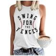 thumbnail image 1 of UANWENN Débardeur de Baseball à Col Rond pour Femmes Imprimé Débardeurs de Baseball Mignon Entraînement Graphique Décontracté Été Sans Manches Veste Haut Chemises Amples Femmes Grande Taille Maillot de Corps Haut Hommes Haut de Course Femmes Paillettes Trop Athlétique, 1 of 4