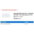 thumbnail image 2 of Intake Manifold Gasket Set - Compatible with 2002 - 2012 Jeep Liberty 3.7L V6 2003 2004 2005 2006 2007 2008 2009 2010 2011, 2 of 2