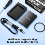 Lexar 1TB SL500 Portable SSD with Magnetic Set, Compatible with iPhone 15 and Above, PC & Mac