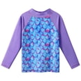 thumbnail image 2 of BAOHULU Girls Swimsuit UPF 50+ Purple Rash Guard Shirts 3-12 Years, 2 of 5