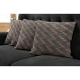 thumbnail image 5 of Ambesonne Mandala Throw Pillow Cover 4 Pack, Circles in Rectangles, 20", Multicolor, 5 of 5