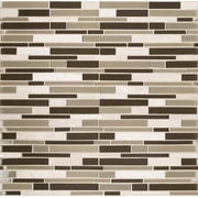 MSI Kings Gate Interlocking 12 In. X 12 In. X 6 Mm Glass/Stone Mix Mesh-Mounted Mosaic Wall Tile