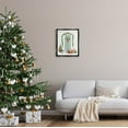 thumbnail image 2 of Stupell Industries Christmas Presents Wreath Doorstep Graphic Art Jet Black Floating Framed Canvas Print Wall Art, Design by Victoria Barnes, 2 of 6