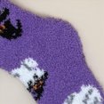 thumbnail image 4 of NOLDARES 1 Pairs Halloween Socks,Funny Novelty Crew Horror Socks Novelty Ghost Stocking Stocking(Z196-Purple), 4 of 8