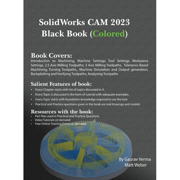 SolidWorks CAM 2023 Black Book, (Hardcover)