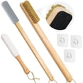 thumbnail image 1 of wonima11 Long Handle Toe Gap Cleaning Brush+Body Shower Brush+Foot Grinder, Silicone Foot Scrubber for Shower, Feet Cleaner Scrub Foot Care for Seniors,Elderly, Men and Women,Grey, 1 of 1
