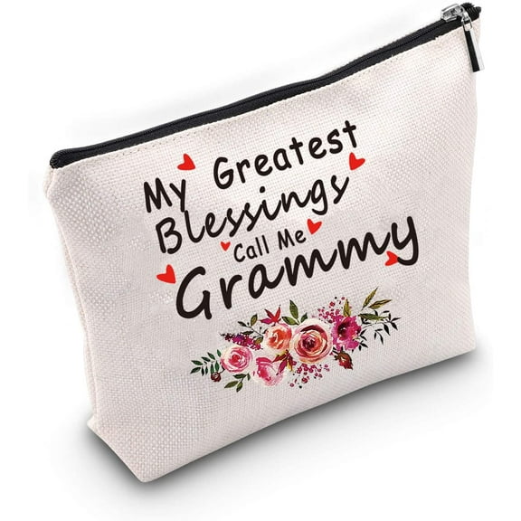 Grammy Gift Grandmother Gift My Greatest Blessings Call Me Grammy Makeup Bag Best Grammy Ever Gift Mother’s Day Gift