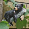 thumbnail image 4 of Simulation Animal Ornaments Black Bear Hugging Tree Statue Courtyard Outdoor Decoration Simulation G, 4 of 5