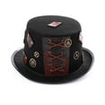 thumbnail image 5 of NUOLUX Hat Steampunkvintage Punk Cylinder Retro Cosplay Hallowen Gothic Classic Gear Decorative Victorian, 5 of 6