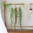 thumbnail image 3 of CHAO 2 piezas de enredaderas de flores para colgar en la pared, hojas de hiedra falsas decorativas para uso en interiores y exteriores, vegetación artificial decorativa para sala de estar, cocina, bal, 3 of 3