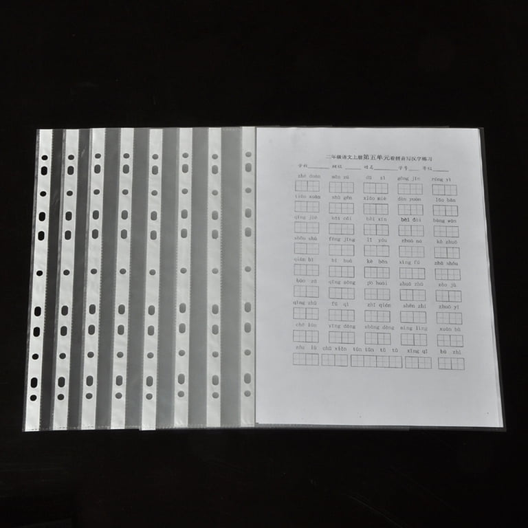 24 Pcs A4 Plastic Wallets With Snap Buttons - 6 Colors, Punched Pockets For Binders, Folders
