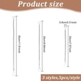 thumbnail image 2 of 15pcs 3 Size Flat Copper Automotive Ground Strap with Lugs Platinum 203~305x13x2mm 5pcs/size, 2 of 7