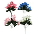 thumbnail image 3 of 45cm Stargazer Lillies 10 Head Flower Spray Bunch Lily Decor New, 3 of 5