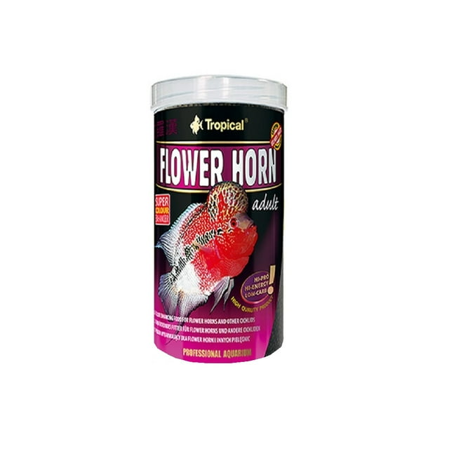 Alimento Flower Horn Adult Pellet Peces 190gr Tropical Tropical TP-64385
