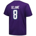 thumbnail image 3 of Men's Mitchell & Ness Teemu Selanne Purple Anaheim Ducks Big & Tall Name & Number T-Shirt, 3 of 3