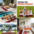 thumbnail image 3 of Christmas Truck Outdoor Rug 4x6 Ft, Non Slip Washable Area Rug, Vintage Xmas Red Buffalo Plaid Patio Rugs Carpet Runner, Large Floor Mat for Indoor/Outdoor Deck Porch Camping, 3 of 8