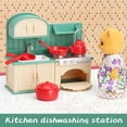 thumbnail image 4 of Juego de muebles para casa de muñecas, juguetes para niños, accesorios para casa de muñecas en miniatura, juguetes de juego de simulación para niños, niñas y niños pequeños a partir de 3 años con coci, 4 of 5