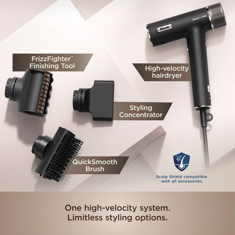 Shark SpeedStyle Pro High-Velocity Hair Dryer System with Scalp