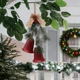 thumbnail image 1 of xihome Adorno colgante de pared con forma de campanas navideñas, de metal y cuerda, con cordn incorporado para una decoracin festiva en el hogar., 1 of 6