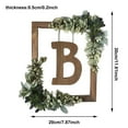 thumbnail image 2 of Hearth & Gear Wooden Alphabet Wreath For Wall Home Living Room Bedroom Decorative Letter Sign With Hook And Rope For DIY Word Display Ribbon Wreath Wreaths for Front Door All Seasons Grape for Crafts, 2 of 6