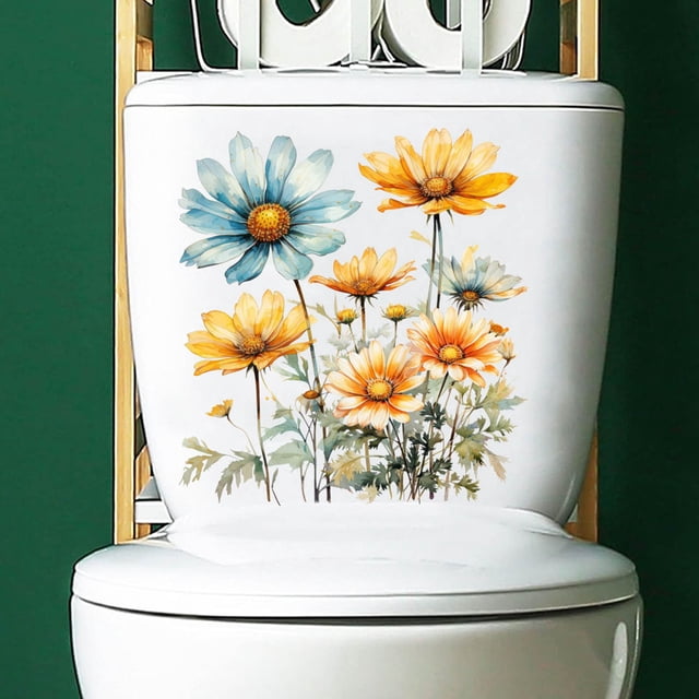 Vinilos decorativos de plantas tropicales para sala de estar, dormitorio y baño | Adhesivos de pared autoadhesivos removibles | Arte fácil de pegar para baño, hogar y paredes interiores