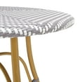 thumbnail image 6 of SAFAVIEH Kylie Outdoor Patio Rattan Table, Grey/White, 6 of 9