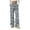 Blue, variant on Womens Camo Printed Wide Leg Pants Elastic Drawstring Waist Loose Pants with Side Pockets for Outdoor Casual Wear