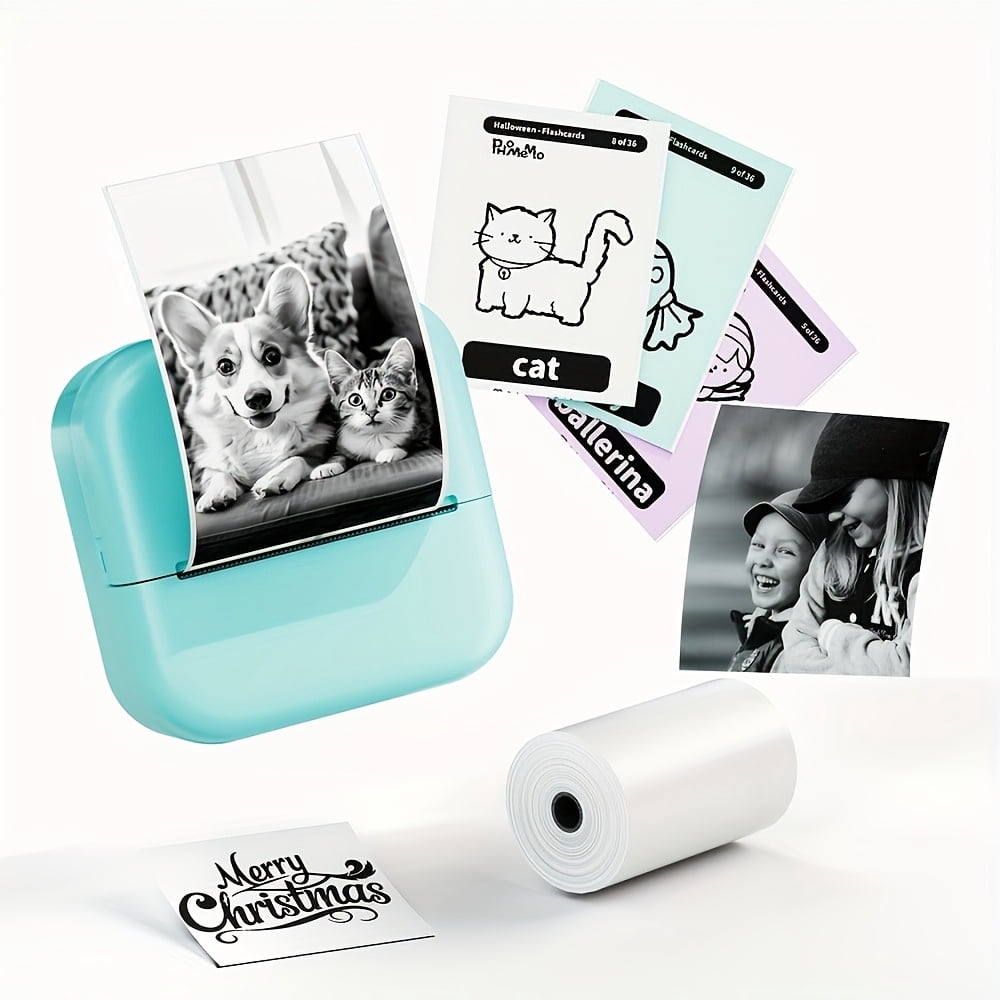 M02L Mini Thermal Printer: Wireless/USB Mobile Label Maker for Notes, Photos, Stickers, Journaling & DIY Crafts