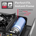 thumbnail image 4 of GASPRO Dual Fuel Camping Stove, Portable Gas Stove with Adapter Hose and Carrying Case, 7800 BTU Outdoor Camp Stove for Camping, Hiking, Picnic Cooking, 7800 BTUs Output, 4 of 8
