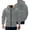 03#Dark Gray, variant on Men's Zip Up Oversized Hoodies Plus Size Fleece Sweatshirt with Pocket and Integrated Backpack Fall Travel Vacation Jackets