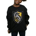 thumbnail image 3 of Harry Potter Girls Hufflepuff Crest Flat Sweatshirt, 3 of 5