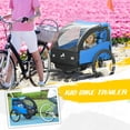 thumbnail image 4 of Aosom 2 Seat Bike Trailer for Kids, Baby Stroller with Storage Bag, Blue, 4 of 10