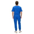thumbnail image 3 of M&M SCRUBS Men's Jogger Scrub Set – Luxe Stretch Medical Uniform, V-Neck Scrubs Top & Jogger Pants (True Royal Blue, X-Large), 3 of 7