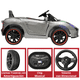thumbnail image 4 of Montable Electrico para Niños Carro Deportivo Bluetooth Luz Led Control Remoto 12v - Gris, 4 of 7