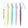 thumbnail image 2 of Eyebrow Razor, 64 Pcs Face Razors Eyebrow Razors for Women, Multipurpose Exfoliating Dermaplaning Tool, Facial Razor Eyebrow Face Hair Trimmer Shaver For Women or Men with Precision Cover,4 Colors, 2 of 5