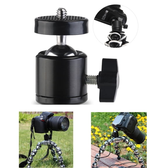 Masteelf 2-Pack Mini Tripod with 1/4" Threaded Mount 360 Degree Rotation for Camera Camcorder