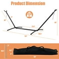 thumbnail image 3 of Costway 2 Personnes Hamac Stand Sac de Rangement de Cadre Robuste Inclus 450 LBS Capacité, 3 of 10