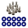 thumbnail image 1 of Almencla 20 Pcs Vis de Voiture Modifiées Joint Boulons en Acier Inoxydable en Aluminium Vis Bleu Bleu, 1 of 6