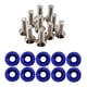 thumbnail image 1 of 20 piezas M6 junta de tornillos de modificación , arandela de guardabarros soporte de de matrícula sujetadores hexagonales tuerca de Azul Soledad Junta de tornillos de coche, 1 of 6