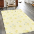 thumbnail image 2 of Yellow Lemon Area Rugs 4'x6', Washable Small Throw Rugs for Office Bathroom, Summer Farmhouse Fruits Leaves Lemon Indoor Outdoor Rug Non-Slip Low Pile Carpet Runner Reversible Floor Mats, 2 of 8