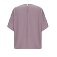 thumbnail image 5 of T Shirts for Women Summer Casual Loose Tee with Short Sleeves Womens Crewneck Side Drawstring Tops, 5 of 7