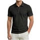 thumbnail image 1 of Mens Casual Manga Corta Botón Abajo Camisas de Color Sólido Turndown Cuello Blusa, Suelto Ajuste Superior para el Verano, 1 of 6