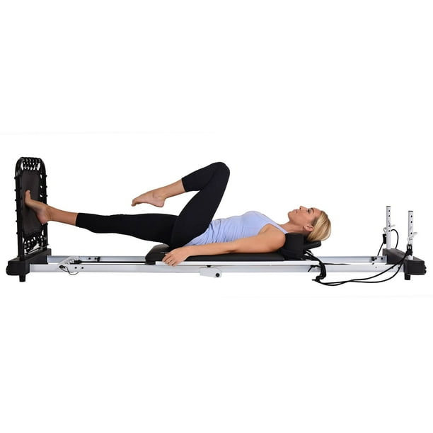 Stamina AeroPilates 5 Cord Reformer Fitness Workout Machine w Cardio Rebounder Walmart
